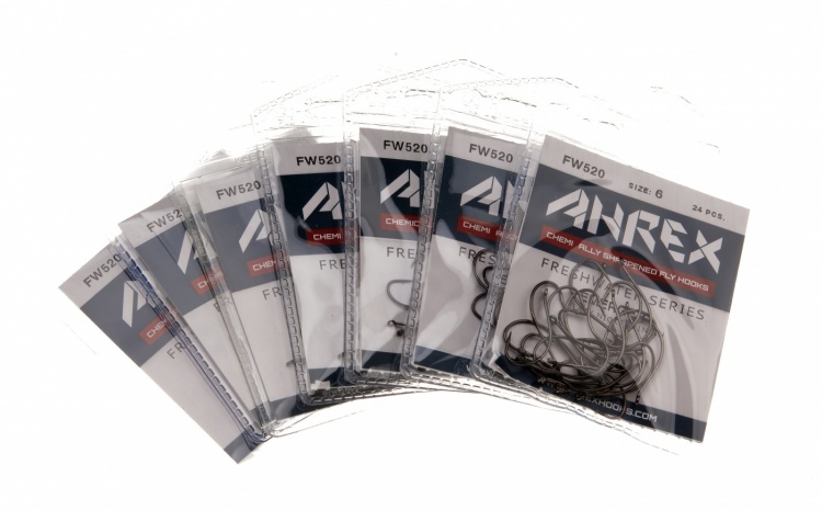Ahrex Fw520 Emerger Hook Barbed #8 Trout Fly Tying Hooks